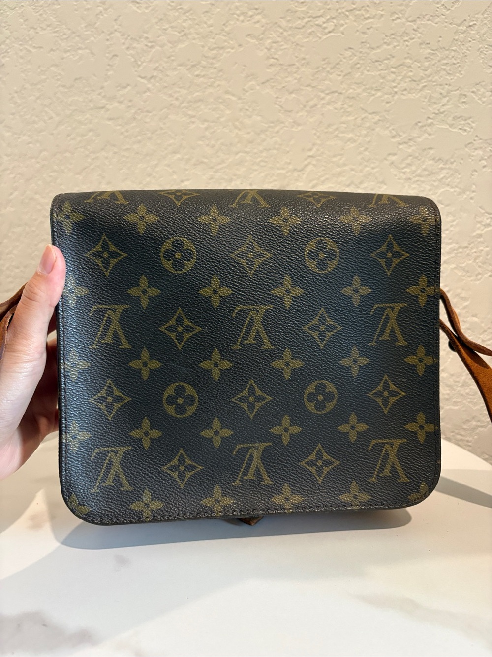 Louis Vuitton 853 MM Shoulder Bag Cartouchiere Brown Monogram LV - Picture 6 of 15